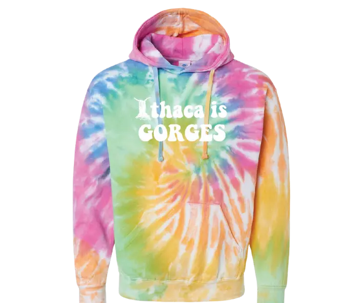 Ithaca is Gorges Tie Dye Hoodie 