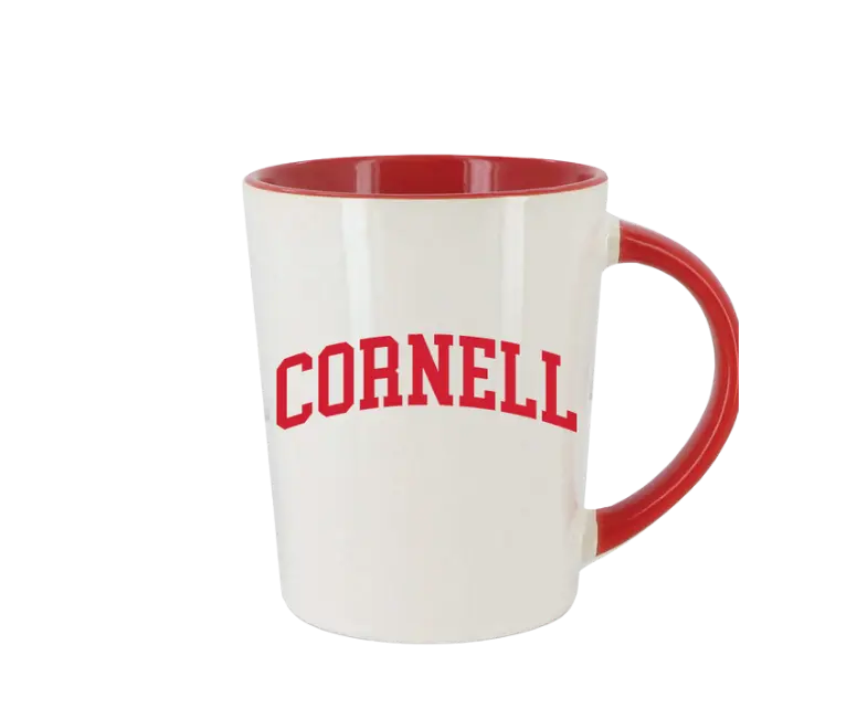 Cornell University Mug - White & Red