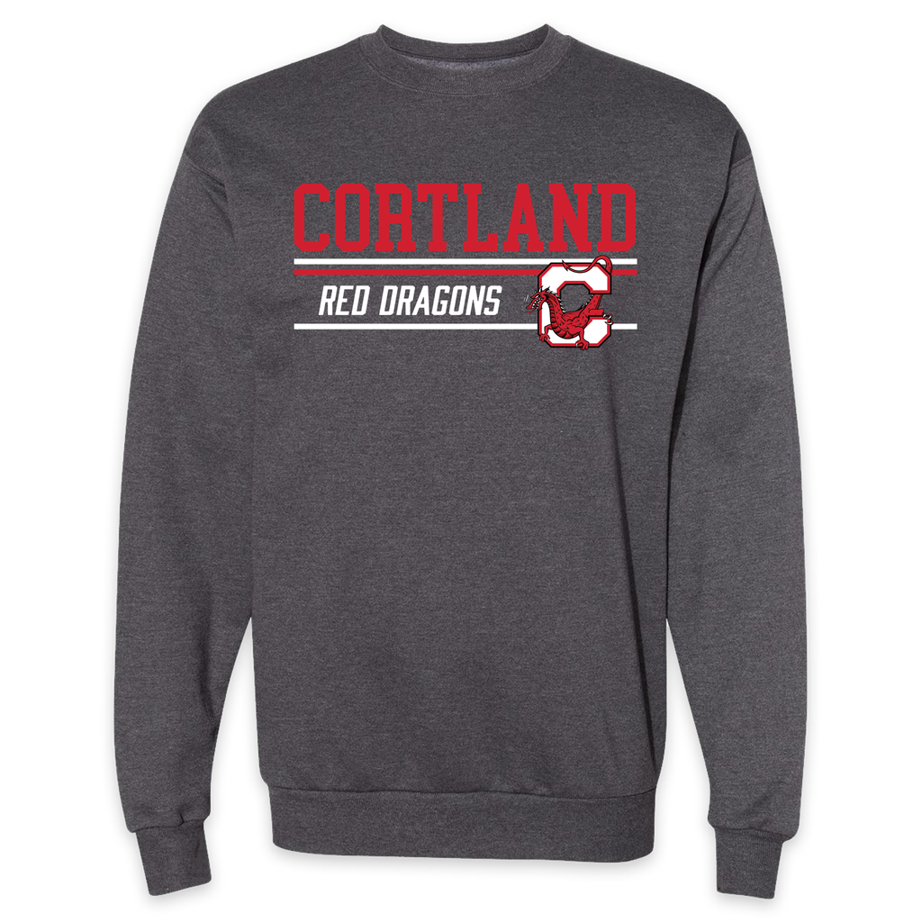 Cortland Red Dragons Crewneck