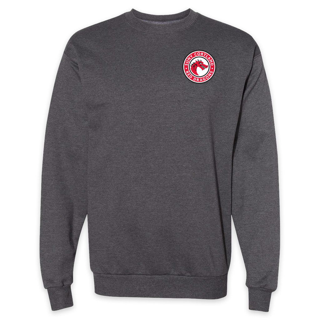 Cortland Red Dragons Emblem Crewneck