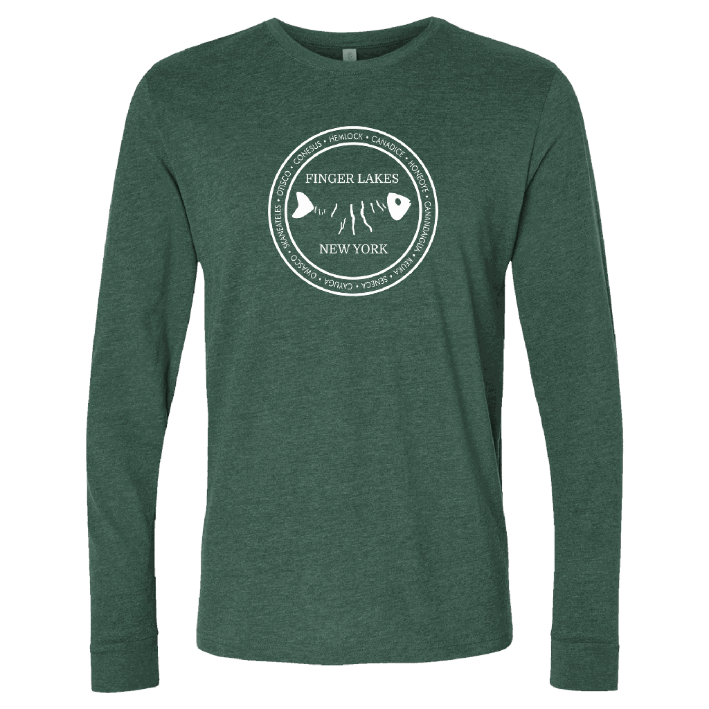 Ithaca Long Sleeve Tee - Fish Bones Design