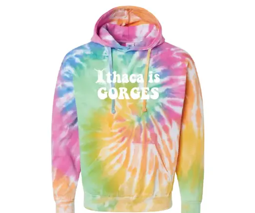 Ithaca is Gorges Tie Dye Hoodie 