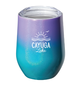 Cayuga Lake Stemless Travel Wine Glass