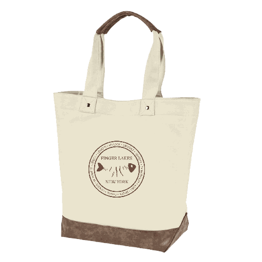 Finger Lakes Fish Bone Tote Bag