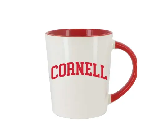 Cornell University Mug - White & Red